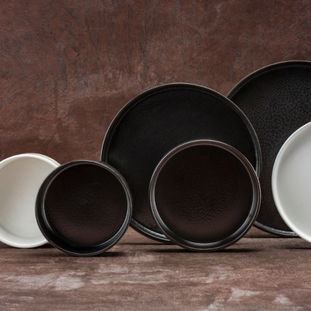 CHIC VERSO BLACK BROWN Miseczka 16xH4 cm