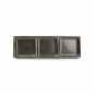 F2D Ceres Black Półmisek dzielony 24x8 cm F2D Ceres Black Półmisek dzielony 24x8 cm