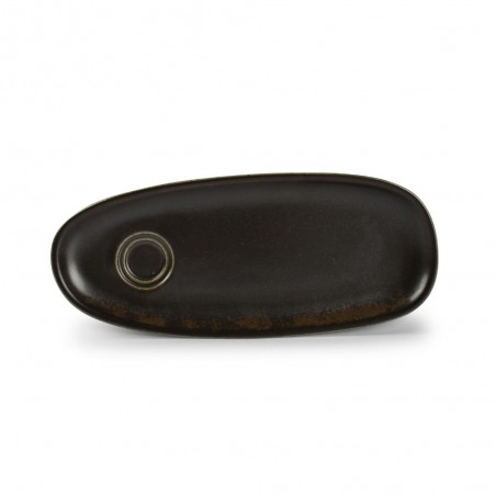 F2D CERES BLACK Spodek z talerzykiem 34x14 cm