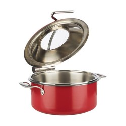 APS Chafing dish - kolor czerwony 4l