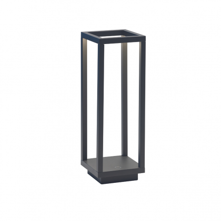 ZAFFERANO Home Lampa dotykowa LED 29,4cm - biała, antracyt, corten