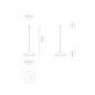 ZAFFERANO Pina Lampa dotykowa LED 29cm - srebrna ZAFFERANO Pina Lampa dotykowa LED 29cm - srebrna