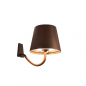 ZAFFERANO Poldina Lampa ścienna LED - corten ZAFFERANO Poldina Lampa ścienna LED - corten