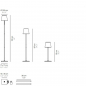 ZAFFERANO Poldina PRO L Lampa dotykowa LED - antracyt ZAFFERANO Poldina PRO L Lampa dotykowa LED - antracyt