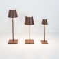 ZAFFERANO Poldina PRO MICRO Lampa dotykowa LED 27,5cm - corten ZAFFERANO Poldina PRO MICRO Lampa dotykowa LED 27,5cm - corten