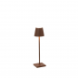 ZAFFERANO Poldina PRO MICRO Lampa dotykowa LED 27,5cm - corten ZAFFERANO Poldina PRO MICRO Lampa dotykowa LED 27,5cm - corten