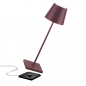ZAFFERANO Poldina PRO Lampa dotykowa LED 38cm - bordo ZAFFERANO Poldina PRO Lampa dotykowa LED 38cm - bordo