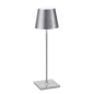 ZAFFERANO Poldina PRO Lampa dotykowa LED 38cm - srebrna vintage ZAFFERANO Poldina PRO Lampa dotykowa LED 38cm - srebrna vintage