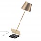 ZAFFERANO Poldina PRO Lampa dotykowa LED 38cm - złota vintage ZAFFERANO Poldina PRO Lampa dotykowa LED 38cm - złota vintage