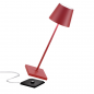 ZAFFERANO Poldina PRO Lampa dotykowa LED 38cm - czerwona ZAFFERANO Poldina PRO Lampa dotykowa LED 38cm - czerwona