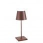 ZAFFERANO Poldina Mini Lampa dotykowa LED 30cm - corten ZAFFERANO Poldina Mini Lampa dotykowa LED 30cm - corten