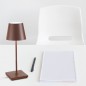 ZAFFERANO Poldina Mini Lampa dotykowa LED 30cm - corten ZAFFERANO Poldina Mini Lampa dotykowa LED 30cm - corten