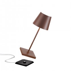 ZAFFERANO Poldina Mini Lampa dotykowa LED - corten