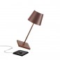 ZAFFERANO Poldina Mini Lampa dotykowa LED 30cm - corten ZAFFERANO Poldina Mini Lampa dotykowa LED 30cm - corten
