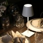 ZAFFERANO Poldina Mini Lampa dotykowa LED 30cm - srebrna vintage ZAFFERANO Poldina Mini Lampa dotykowa LED 30cm - srebrna vintage