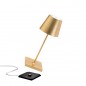 ZAFFERANO Poldina Mini Lampa dotykowa LED 30cm - złota vintage ZAFFERANO Poldina Mini Lampa dotykowa LED 30cm - złota vintage
