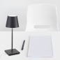ZAFFERANO Poldina Mini Lampa dotykowa LED 30cm - antracyt
