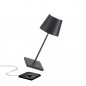 ZAFFERANO Poldina Mini Lampa dotykowa LED 30cm - antracyt