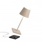 ZAFFERANO Poldina Mini Lampa dotykowa LED 30cm - piaskowa ZAFFERANO Poldina Mini Lampa dotykowa LED 30cm - piaskowa