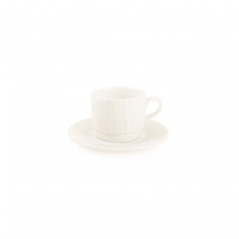 BONBISTRO Vista White Filiżanka do espresso ze spodkiem 100 ml