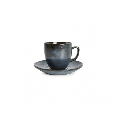 Cirro Dark Blue Filiżanka ze spodkiem 90ml