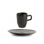 F2D CERES BLACK Filiżanka ze spodkiem 65ml F2D CERES BLACK Filiżanka ze spodkiem 65ml