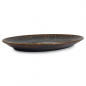 BONBISTRO Resto Brown Blue Półmisek owalny 36x26 cm BONBISTRO Resto Brown Blue Półmisek owalny 36x26 cm