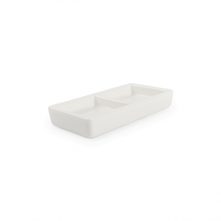 F2D Ceres White Półmisek dwudzielny 12x6 cm