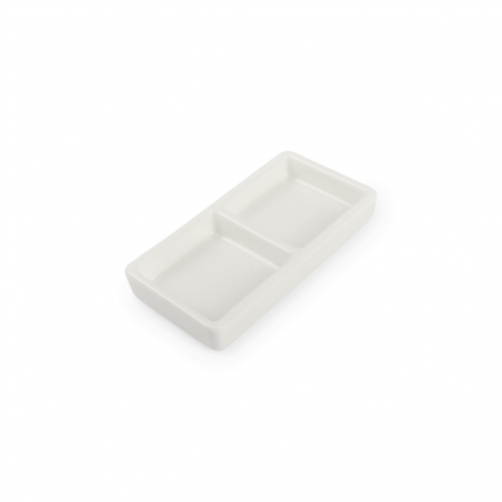 F2D Ceres White Półmisek dwudzielny 12x6 cm