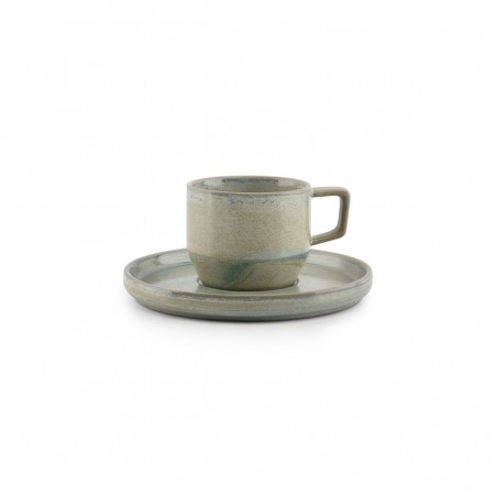 F2D Structo Turquoise Filiżanka 140ml ze spodkiem