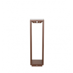 ZAFFERANO Home Solar Lampa LED - corten 14x14x50cm