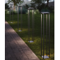 ZAFFERANO Home Solar Lampa LED - ciemny szary 14x14x100cm ZAFFERANO Home Solar Lampa LED - ciemny szary 14x14x100cm