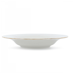 BONBISTRO Retro Golden Rim Talerz głęboki 14/23,5xH4 cm