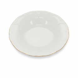 BONBISTRO Retro Golden Rim Talerz głęboki 14/23,5xH4 cm