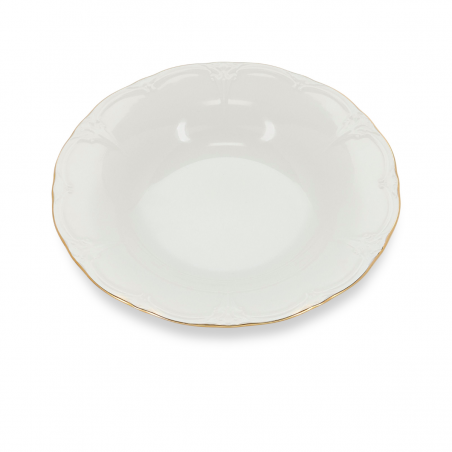BONBISTRO Retro Golden Rim Talerz głęboki 14/23,5xH4 cm