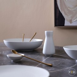 F2D Dusk White Talerz płaski
