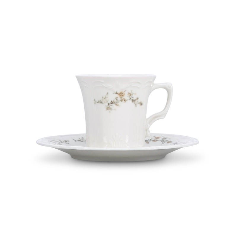 BONBISTRO Retro Flower Filiżanka ze spodkiem 200 ml BONBISTRO Retro Flower Filiżanka ze spodkiem 200 ml