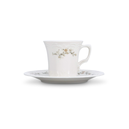BONBISTRO Retro Flower Filiżanka ze spodkiem 110 ml