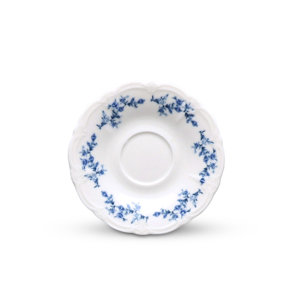 BONBISTRO Retro Blue Flower Filiżanka ze spodkiem 200 ml