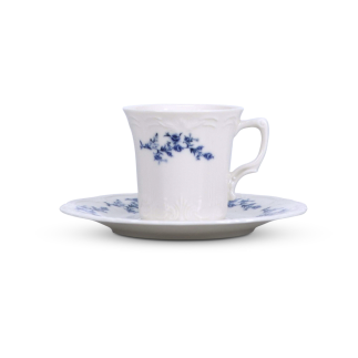 BONBISTRO Retro Blue Flower Filiżanka ze spodkiem 200 ml