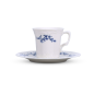 BONBISTRO Retro Blue Flower Filiżanka ze spodkiem 200 ml