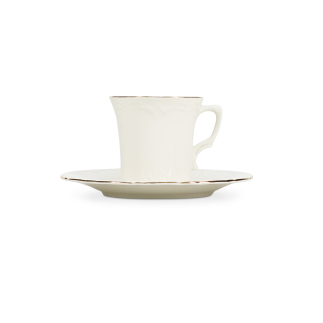 BONBISTRO Retro Golden Rim Filiżanka ze spodkiem 110 ml
