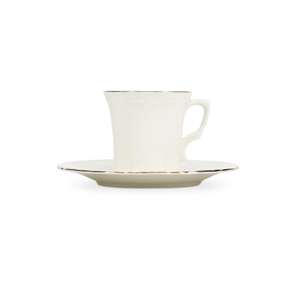 BONBISTRO Retro Golden Rim Filiżanka ze spodkiem 110 ml