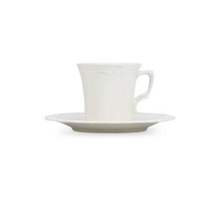 BONBISTRO Retro Ivory Filiżanka ze spodkiem 110 ml