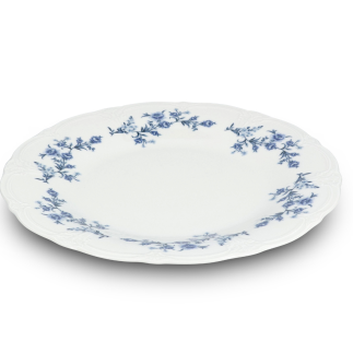 BONBISTRO Retro Blue Flower Talerz płaski 32 cm