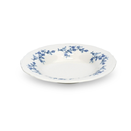 BONBISTRO Retro Blue Flower Talerz głęboki 23,5/14xH4 cm