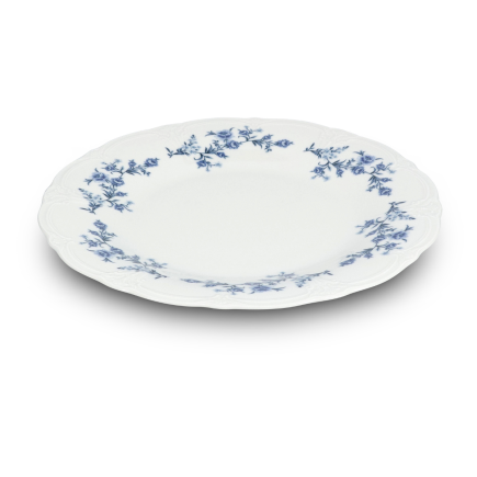 BONBISTRO Retro Blue Flower Talerz płaski 27,5 cm