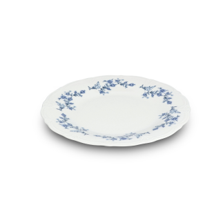 BONBISTRO Retro Blue Flower Talerz płaski 16 cm