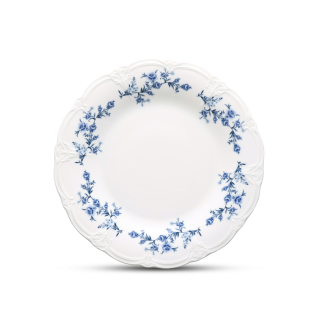 BONBISTRO Retro Blue Flower Talerz płaski 16 cm