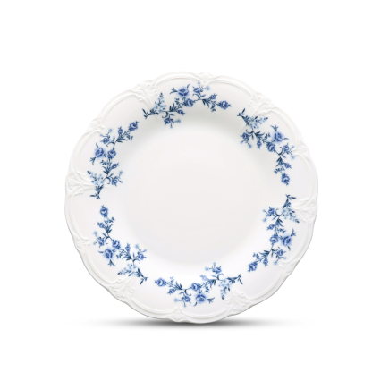 BONBISTRO Retro Blue Flower Talerz płaski 16 cm